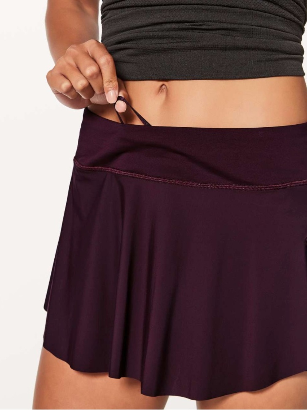 LULULEMON Quick Pace Skirt Deep Plum Athletic Skort. Size 6 - Picture 8 of 11